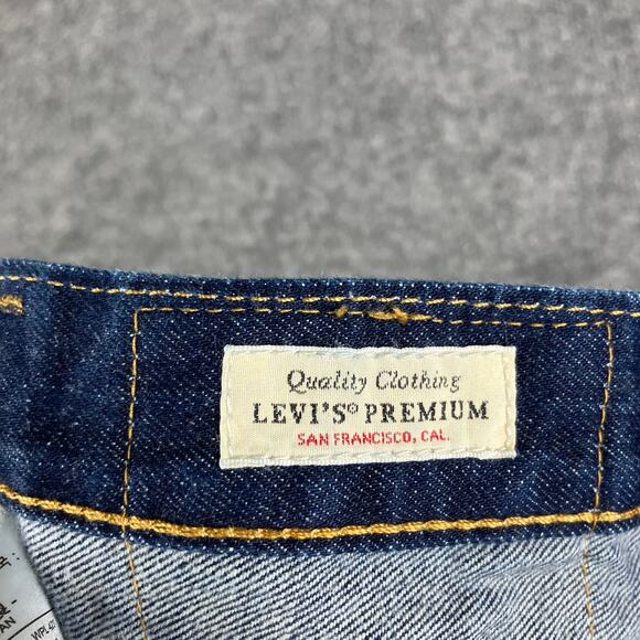 Levi's 501 Jeans Womens W27 L30 Dark Wash Skinny Fit Straight Leg Stretch Denim - Picture 7 of 13